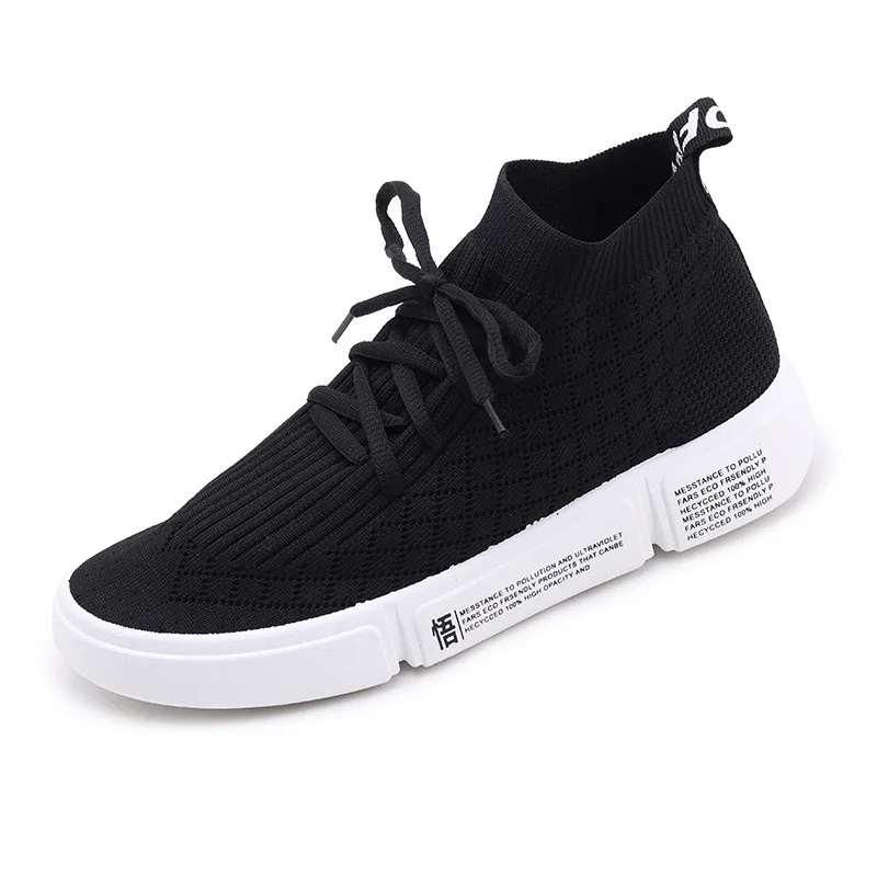 

Women White Sneakers 2018 Fashion Women Vulcanize Shoes Lightweight Casual Sneakers Women Shoes Autumn Lace Up High Top Sneakers