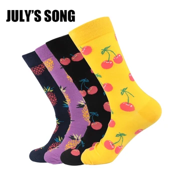 

Happy Socks Women Funny Cute Socks Art Crazy Fancy Woman Socks With Print For Fun Novelty 2018 Spring Summer Pineapple