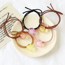 1 шт. пузырь мяч волос веревки летом прохладно головы веревку небольшой свежий девушка сердце волос кольцо G0502