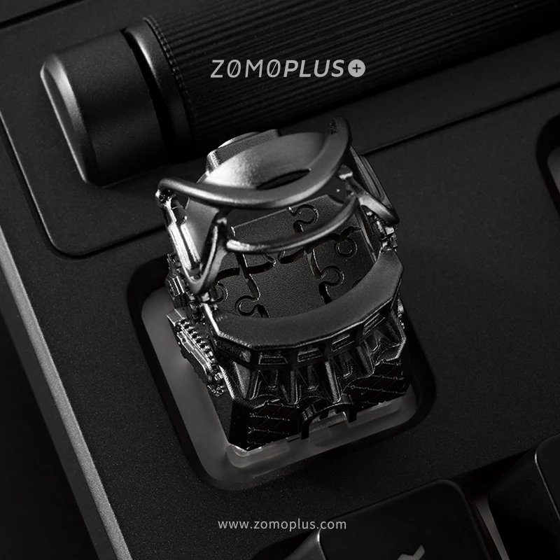 ZOMO Original Design 3D metal key cap mechanical keyboard keycaps,birthday gift for boy,Electric saw micro Figurine,CNC process