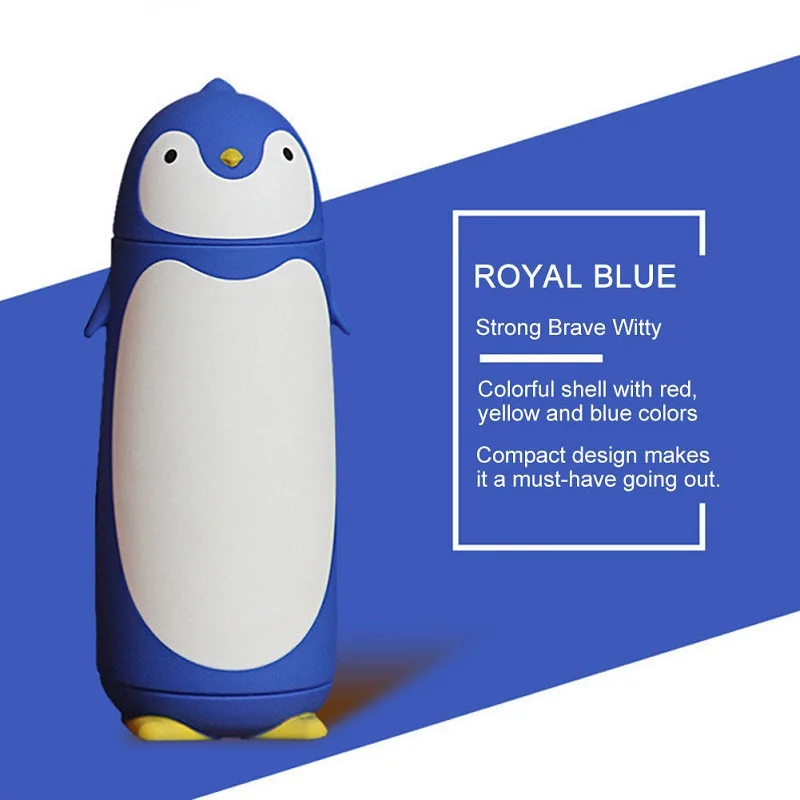 Goede Rvs Thermos Nieuwe Creatieve Pinguïn Vorm Thermos Cup Mok Drinkware Reizen Koffie Anti Drop Draagbare