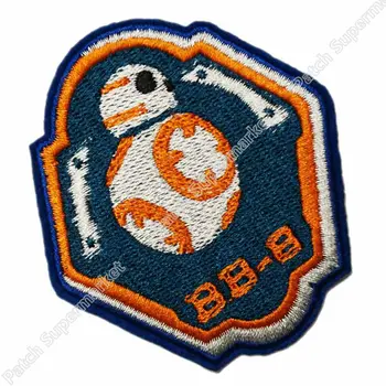 

Journey to Star Wars 7 VII The Force Awakens PATCH BB-8 TV Movie Series Uniform applique iron on patch For Shirt/Cap/Sweater