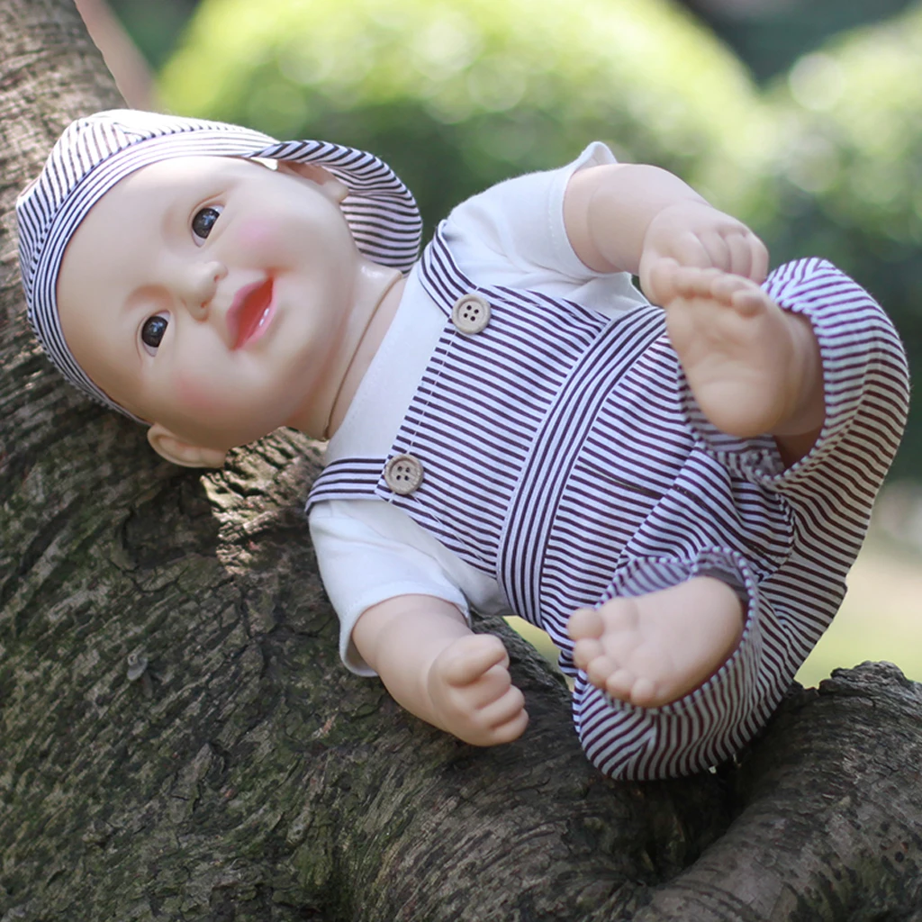 50cm 20inch Lifelike Soft Vinyl Newborn Baby Boy Doll with Clothes Kids Birthday Toy Gifts