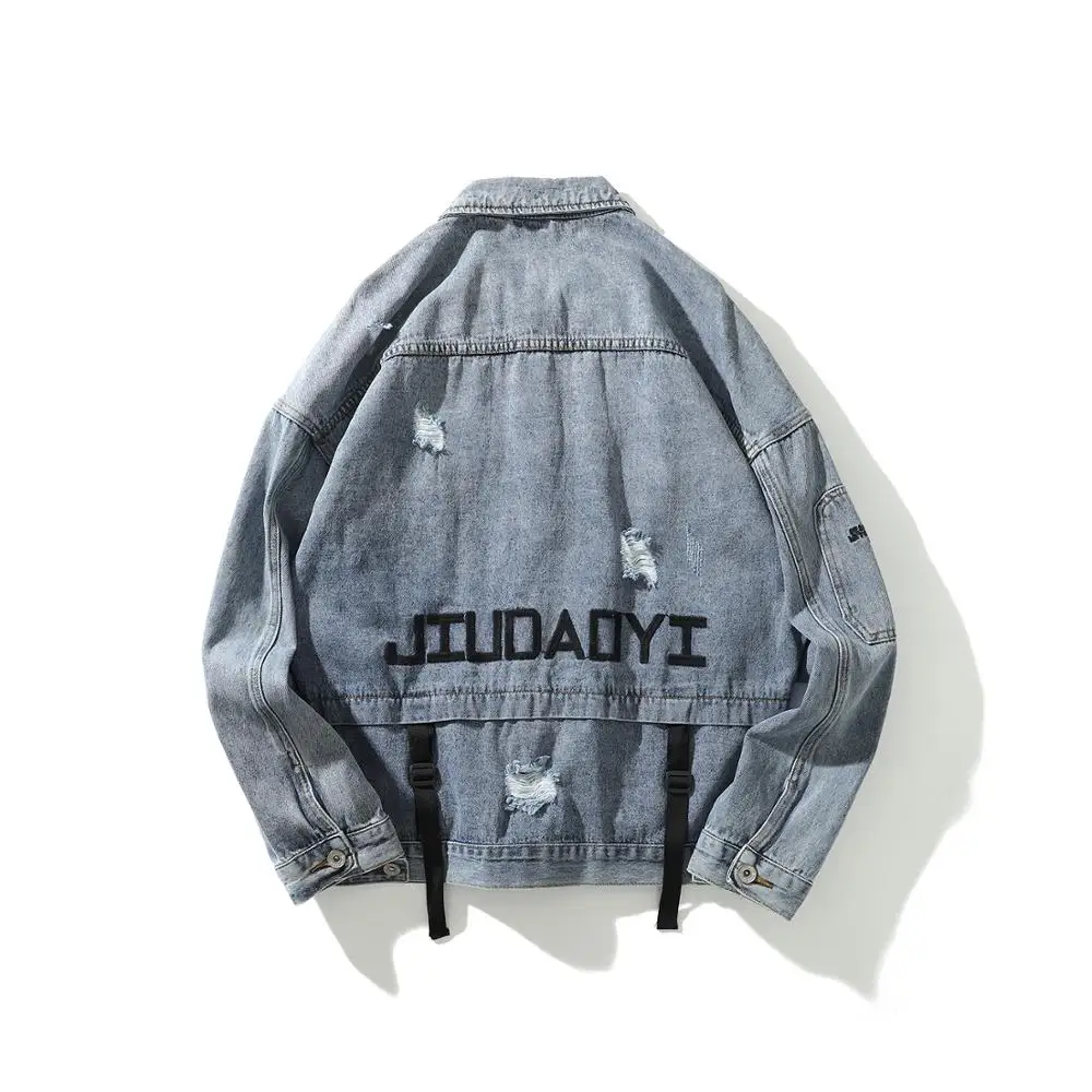 

2019 New Arrival Denim Jacket Men Autumn Winter Fashion Clothing Jeans Jackets Harajuku Casual Outerwear Coat High Quality