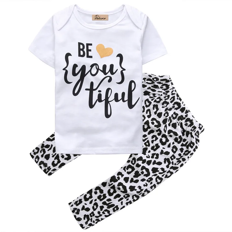 2016 New Girls Clothing Sets font b Baby b font Kids Clothes Suit Children Short Sleeve