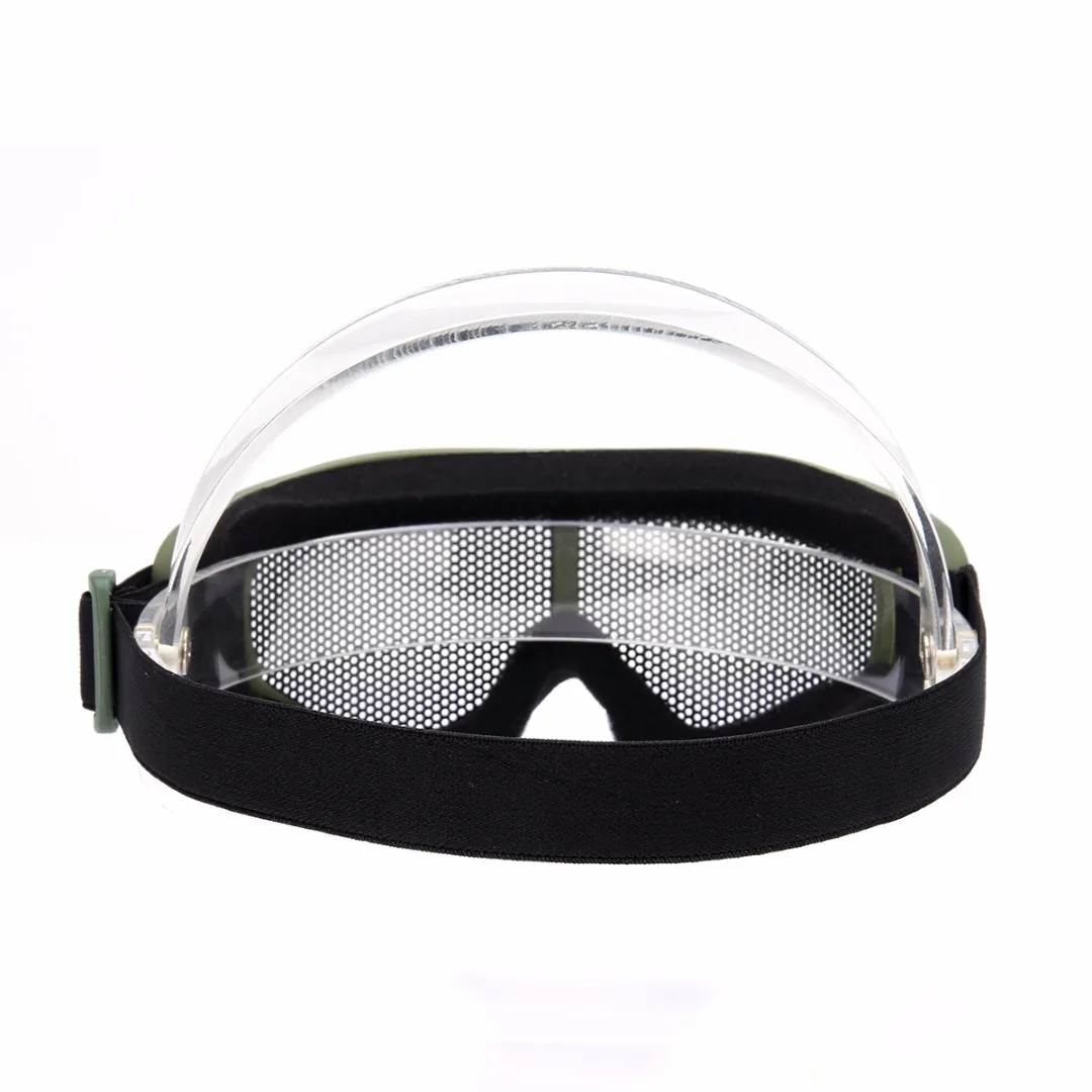 Outdoor Eye Protective Comfortable Airsoft Safety Tactical Eye Protection Metal Mesh Glasses Goggle 3Color