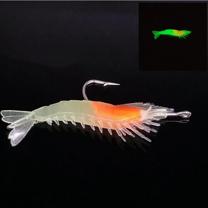 FISHINAPOT 4 шт./компл. 6 см/3 г рыболовная Мягкая приманка креветка рыба свинец