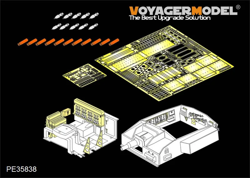 KNL хобби Voyager модель PE35838 Второй мировой войны Пособия по немецкому языку III пистолет E-типа боевой комнаты внутреннее преобразование штук