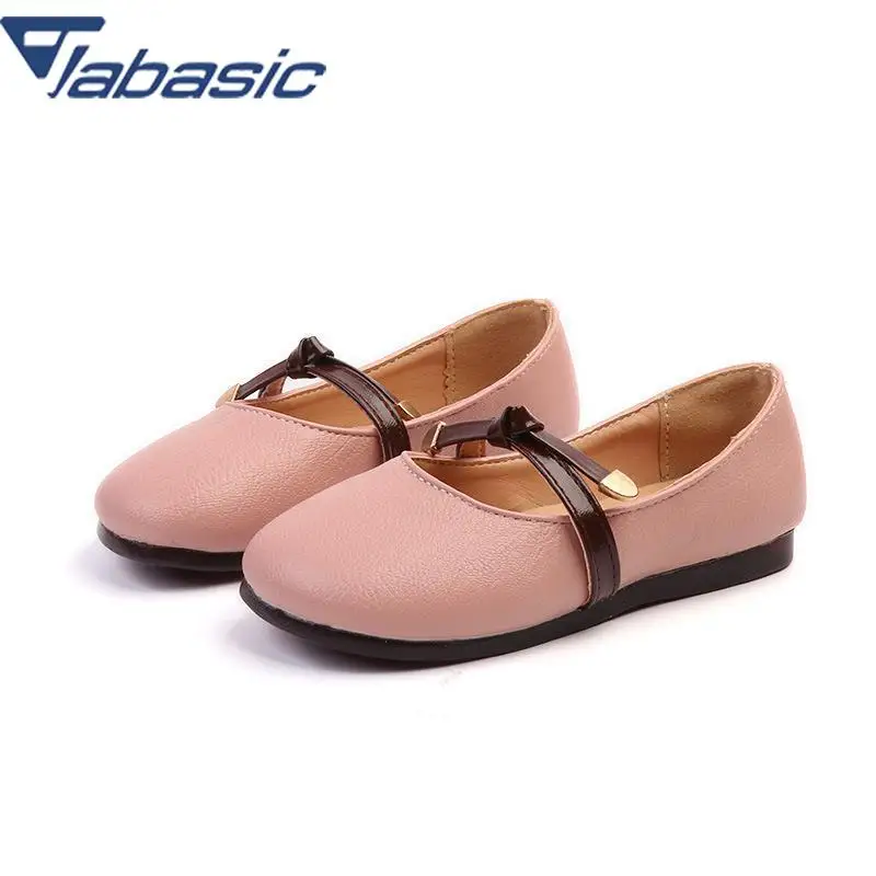 

JABASIC Girls Pu Leather Dress Party Shoes Children Causal Shoes Girls Princess Bow Leather Shoes Flat Loafers Zapatos Cuero