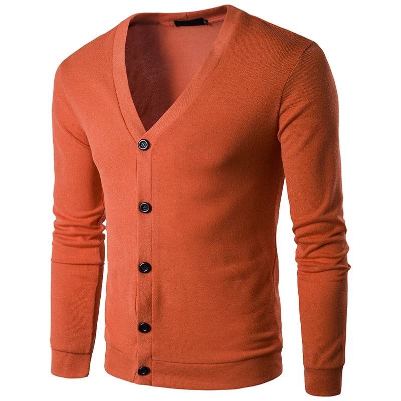 

Sale v-collar cardigan men 2019 new autumn thin knitted sweater coat solid Europe size high quality casual mens knitwear clothes