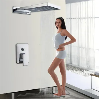 

Torayvino Shower Faucet Delicate And Grand Wall Mounted Fixed Rotatable Type Hot Cold Water Mixer Distinguished Shower Set