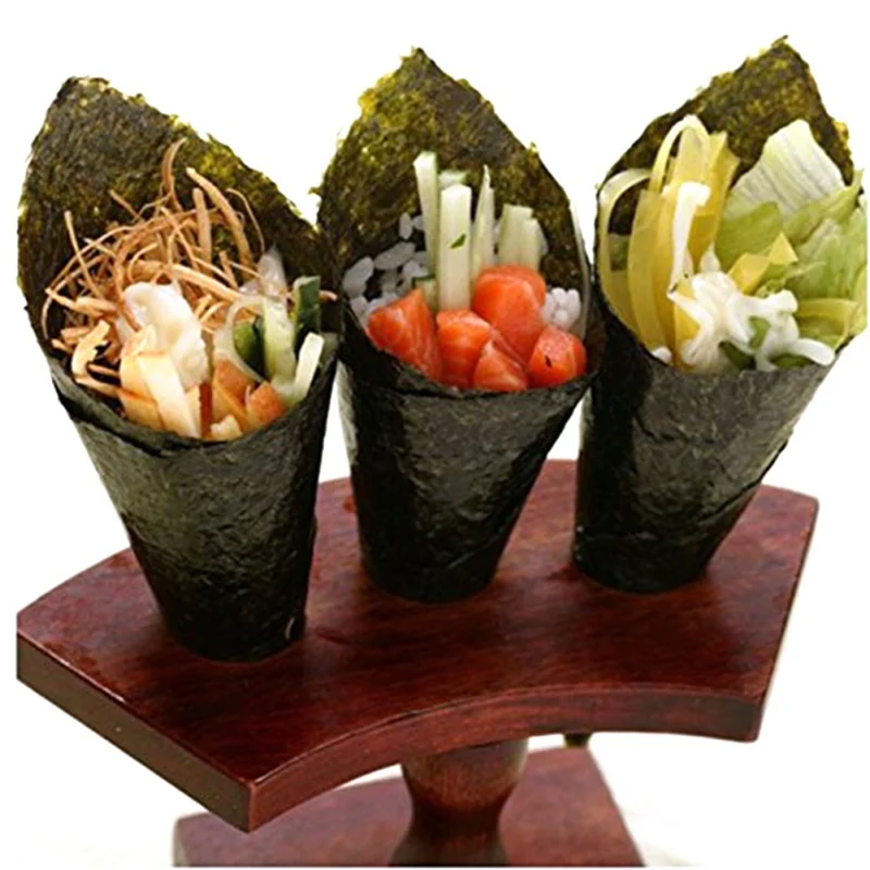 

3pcs/set DIY Sushi Maker Onigiri Bento Rice Ball Maker Sushi Tools Two Hand Roll Temaki Sushi Molds Moulds With Rice Paddle