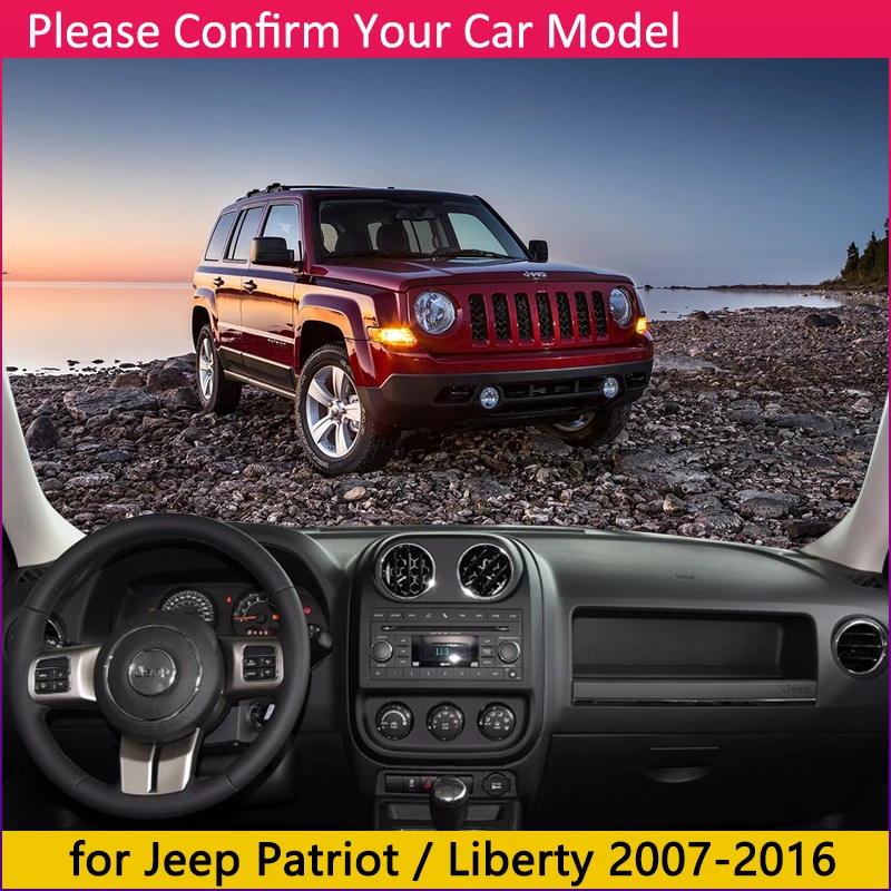 Для Jeep Patriot 2007~ Liberty Противоскользящий коврик, коврик на приборную панель Зонт приборной аксессуары 2008 2010 2011 2012 2013