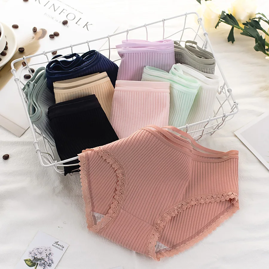 

2019 Lynmiss Panties Plus Size Women's Lace Briefs Intimates Underwear Sexy Lingerie Female Underwear For Women Cotton Panties