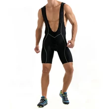 Горячие Велоспорт нагрудник шорты 3D гель мягкий ударопрочный черный Нижнее белье велосипед XXL дышащие велосипедные брюки Велоспорт нагрудник для мужчин