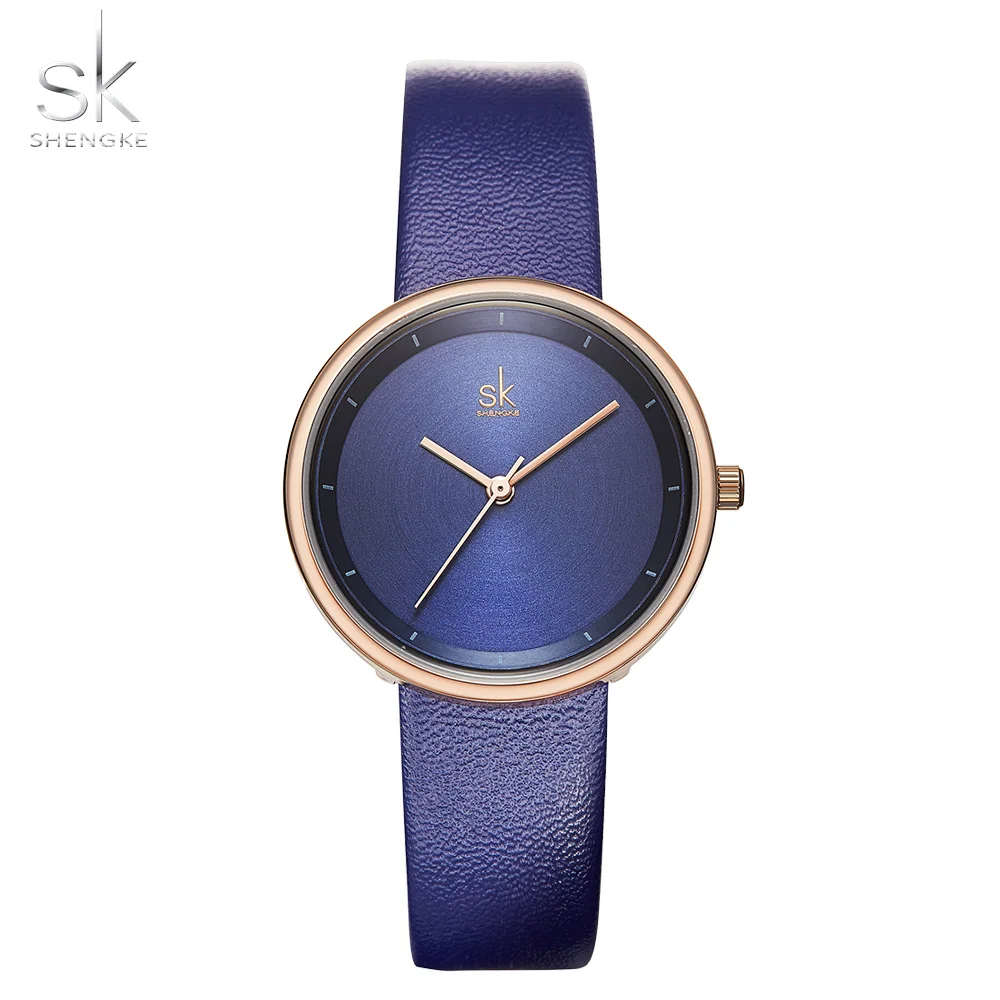 Shengke брендовые кварцевые парные часы, набор кожаных часов для влюбленных мужчин и женщин, набор часов Relojes Parejas - Цвет: for women watch 1