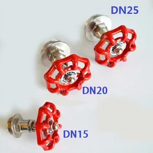 1 шт./лот DN15 DN20 DN25 трубы клапана Ретро чугунная труба аксессуар промышленных Стиль клапан для одежды сумка вешалки настенные затворный клапан