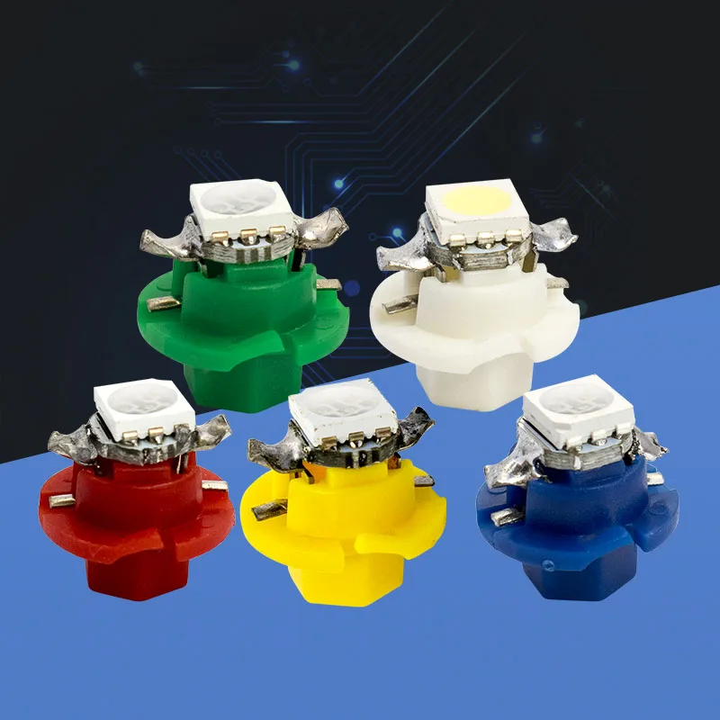10 X led t5 b8.4 B8.4D 5050 smd 1 светодиодный автоматический Клин индикатор приборной панели