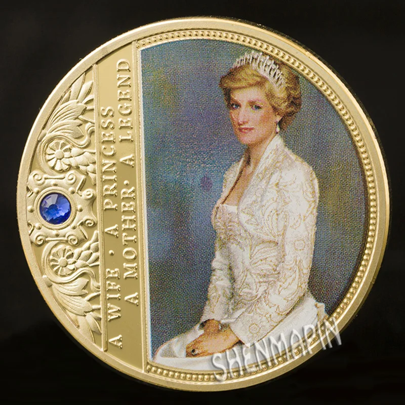 Diana Diamond памятная монета Princess of Wales золотые серебряные коллекционные монеты