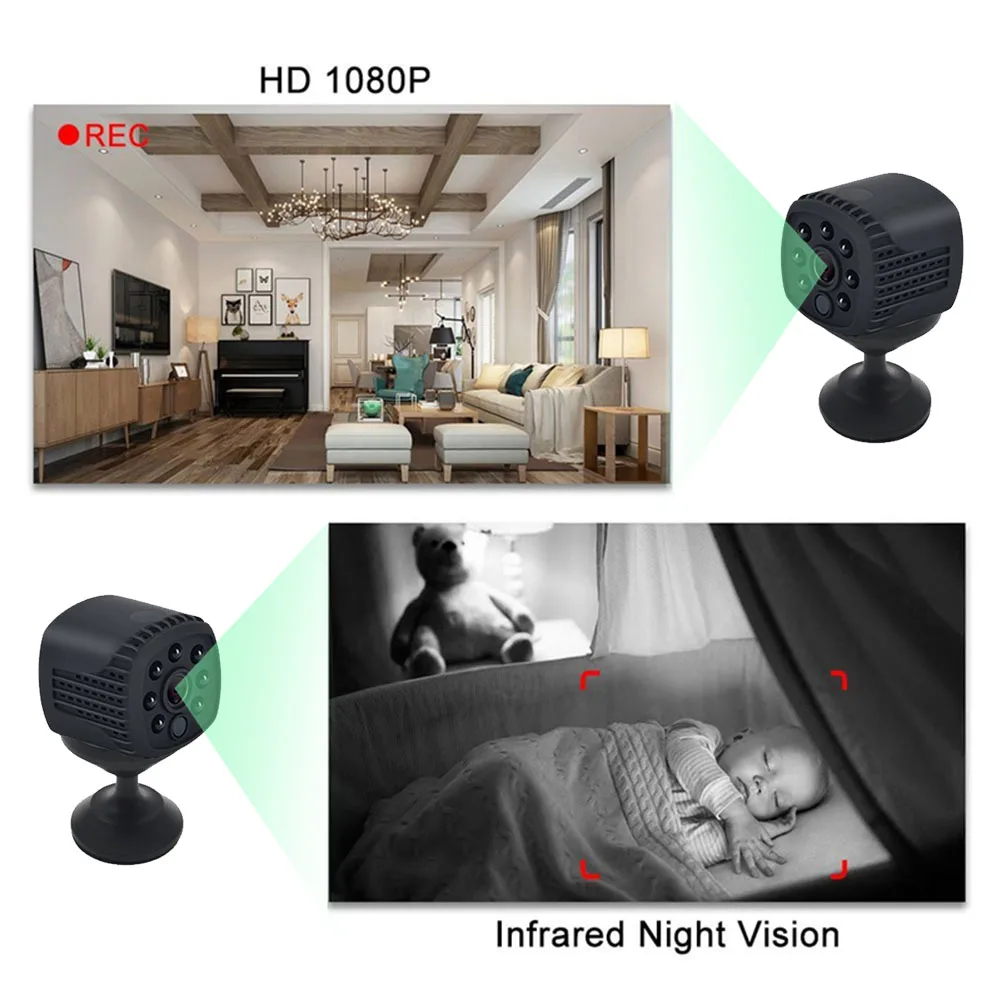 Wifi P2P мини камера HD 1080P носимая ip-камера датчик движения для велосипедного корпуса микро ночного видения DV DVR магнитный зажим Голосовая IP домашняя S