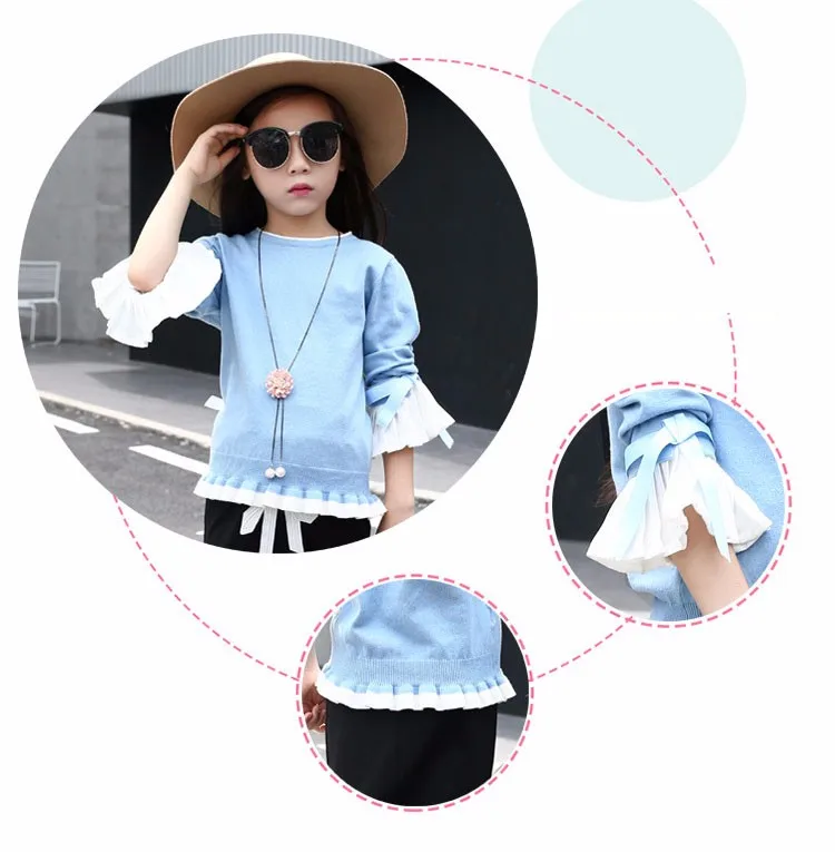 knitting little teenage girls clothes suits autumn 2016 children clothing set for girl pink blue knit sweater tops long sleeve black skirts clothes set 2016 6 7 8 9 10 11 12 13 14 15 16 years old big girl 2 pcs clothing sets (17)