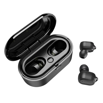 

FDBRO Bluetooth V5.0 Earphone In-Ear Sports Wireless Earphones 3D Stereo Earbuds Mini in Ear Dual Microphone With Charging Case