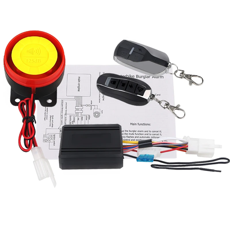 Buy 12V Motorcycle Scooter Alarm System Key Shell