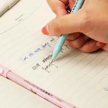 4 шт./лот Kawaii маленькие свежие стильные стержни для стираемой гелевой ручки синие чернила и черные чернила Волшебная нейтральная ручка для письма