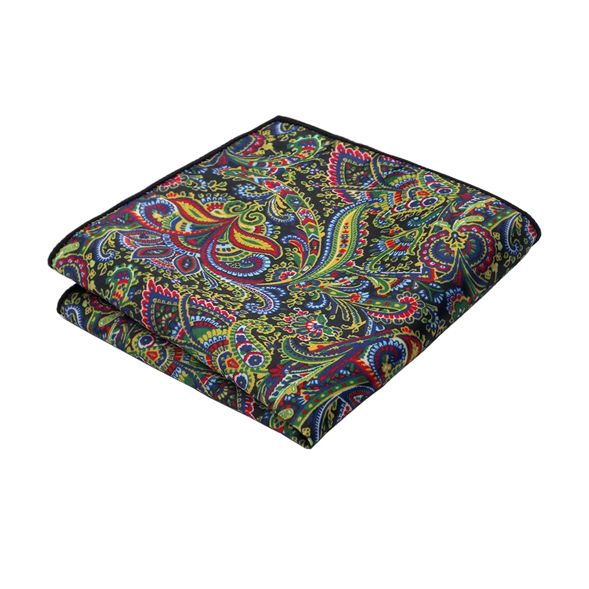 HP-022 Hi-Tie Winter Handkerchief Floral Pattern 100% Hand-Made Silk Jacquard Woven 24*24cm Chest Towel Hanky | Аксессуары для