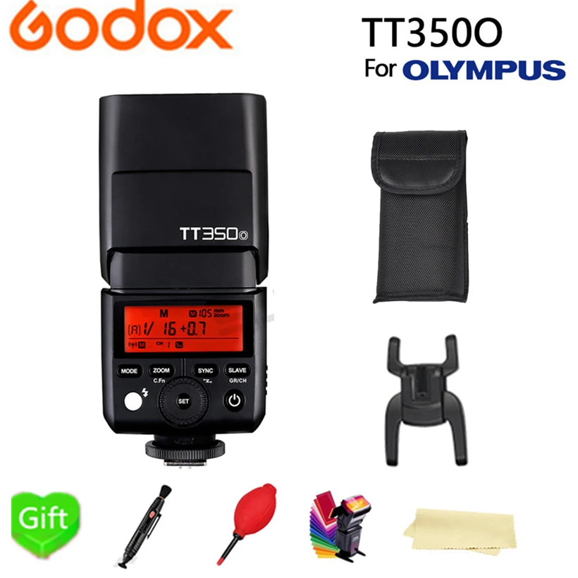 

Godox Flash Mini TT350O 2.4G Wireless TTL HSS 1/8000S GN36 Pocket lights Master Speedlite Flash TT350 For Olympus Camera + gitf