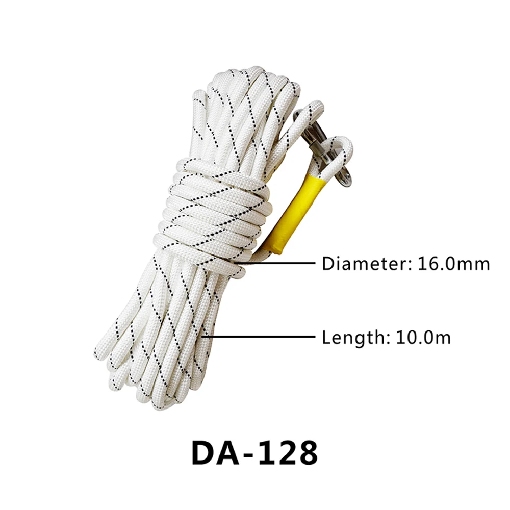 16 мм Диаметр открытый Скалолазание Веревка пожарная безопасность плетеный шнур высокая прочность Веревка безопасности - Цвет: 10m