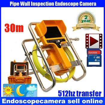 

30M/100ft Cable 512HzTransmitter Underwater Duct Cleaning Tube Pipe Inspection Camera Drain Waterproof Pipe Sewer Camera