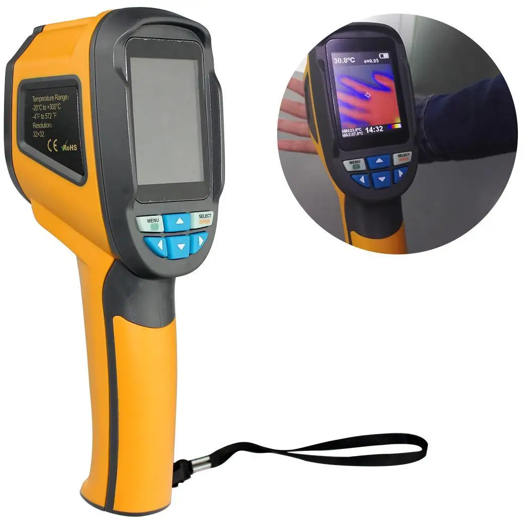 

Outdoor Handheld LED Light Digital Infrared Thermometer Thermal 90%RH Imaging Camera Easy to operate use. 2% 2