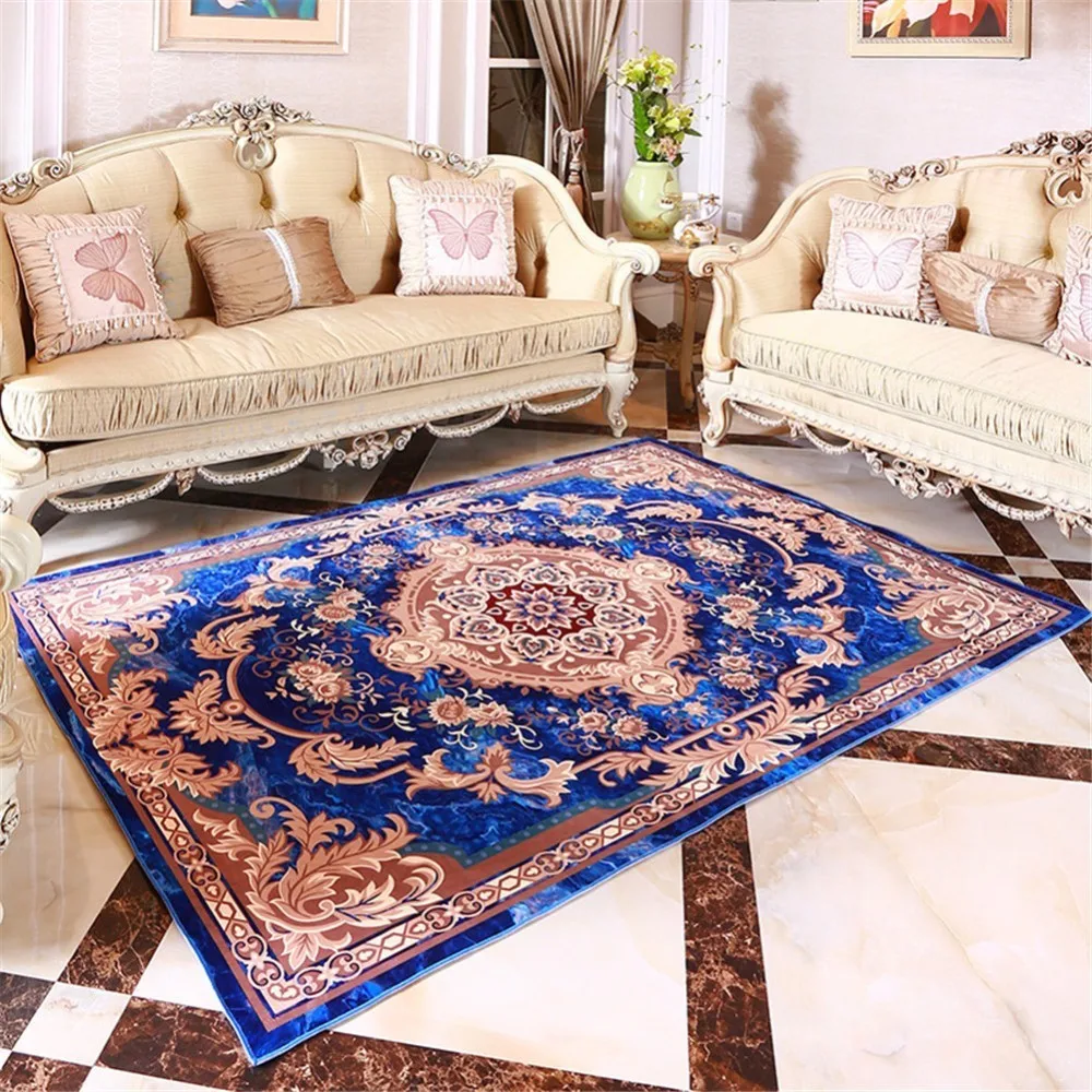

40*60cm/50*80cm/60*90cm European Style Floor Rug For Living Home Mats Room Area Home Bath Mats Room Bedroom Soft House
