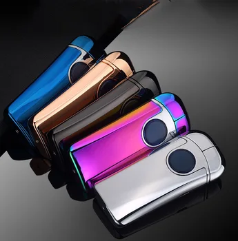 

Plasma Bat Usb Lighter Double ARC Cigarette Accessories Novelty Electric Gift Windproof Igniter
