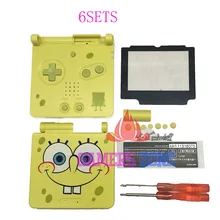 6 комплектов для GBA SP версия замена корпуса оболочка экран Объектив для Gameboy Advance GBA SP чехол Крышка