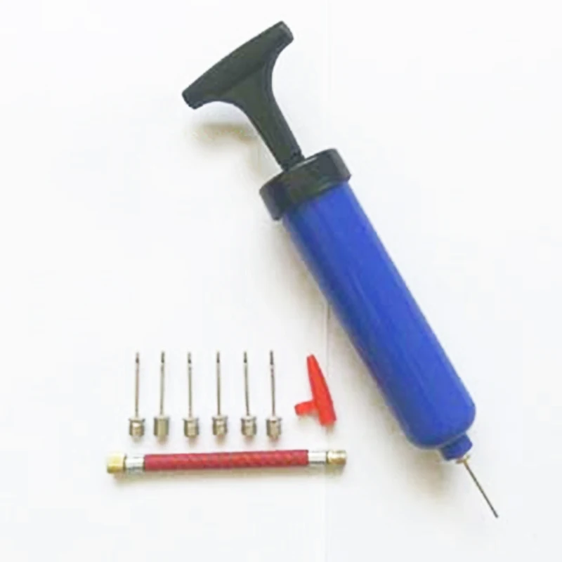 Ball Inflator Inflating Hand Air Pump For Football Soccer Basketball Needle Tool