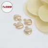 20PCS 4.5x6.5MM 5.5x7.5MM 7x9MM 9x11MM 24K Champagne Gold Color Plated Brass Heart Charms High Quality Diy Jewelry Accessories ► Photo 2/3