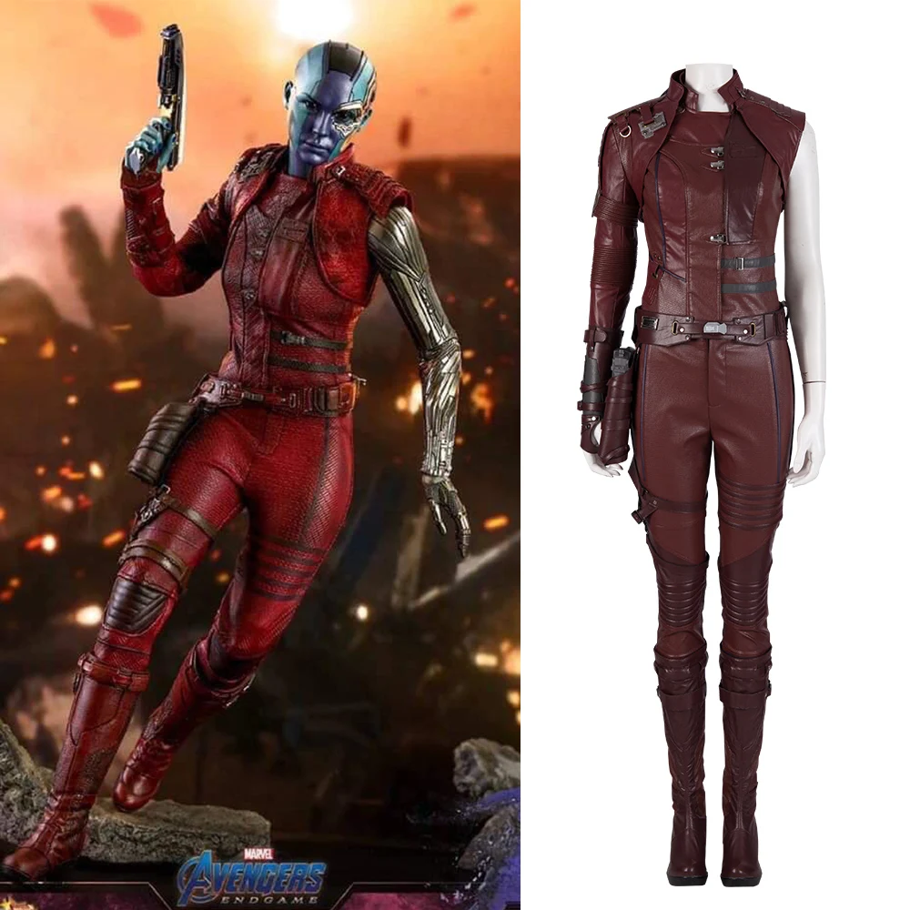 

MANLUYUNXIAO Marvel Avengers Endgame High Quality Avengers Endgame Nebula Cosplay Costume for Women Anime