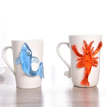 

Cute Soft Material Decompression Starfish Octopus Shark Toy Sticky Marine Animal Toys For Children'day Gift