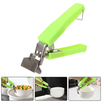 

Portable bowls gripper clip Handheld Hot Bowl Holder Clamp Plate Pot Pan Plier Clip Holder Anti-Scald Stainless Steel Kitch tool