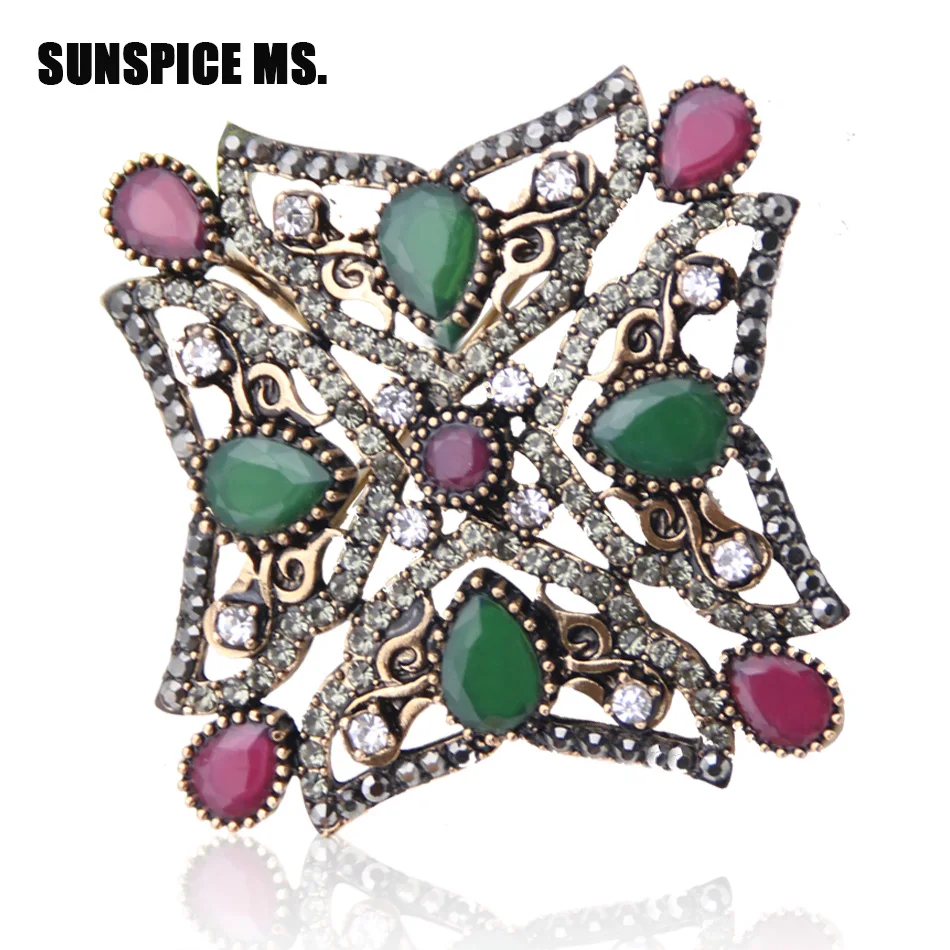 Buy High Quality Turkish Star Brooch Pins Hollow Resin