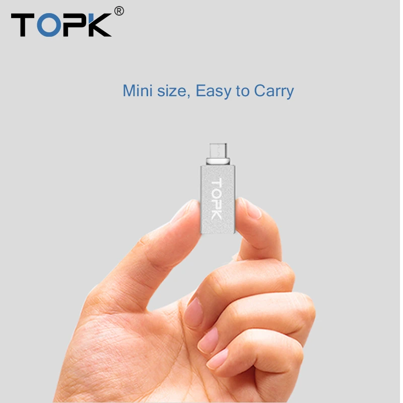 TOPK Тип usb C Переходник USB &quotпапа&quot в 3 0 Женский OTG конвертер кабель для samsung Galaxy S9
