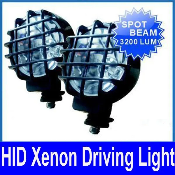 

7" 12V 55W HID Xenon Driving Light Bright Off-Road SUV ATV 4WD Super 4x4 Spot/Flood Beam 3200lm IP67 Built-in Slim AC Ballasts
