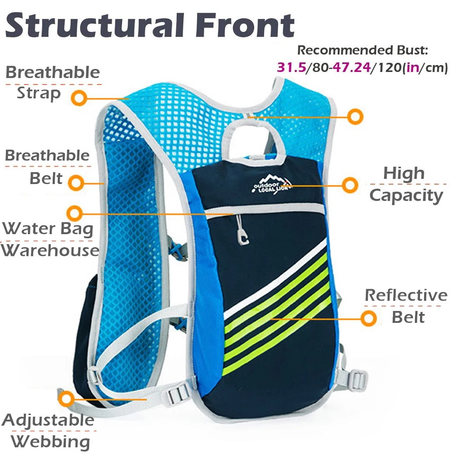 running backpack vest