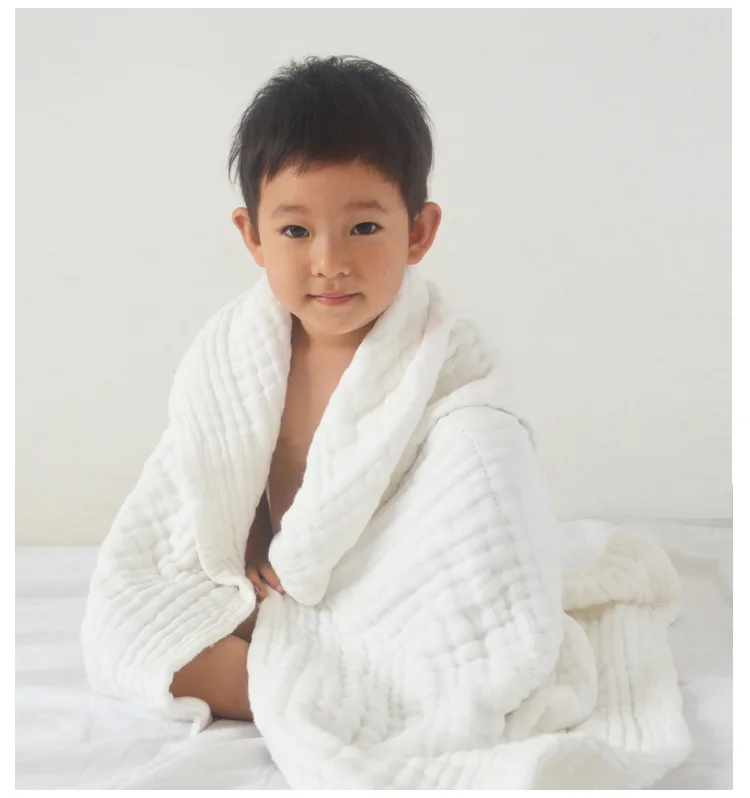 

105*105cm Baby Bedding Quilt Muslin Cotton Swaddles for Newborns Six Layers Baby Blankets Summer Kids Sleeping Throw Bath Towel