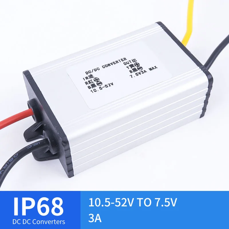 

Mini 10.5-52V TO 7.5V 3A Step-Down DC Converter Stepped DC Waterproof Converter Golf Cart Reducer High Quality RCNUN CE RoHS