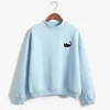 Kpop Autumn Casual Harajuku Kawaii Black Cat Sweatshirts Women Long Sleeve Turtleneck Tops Pullover Funny Cartoon Print Hoodies ► Photo 2/6