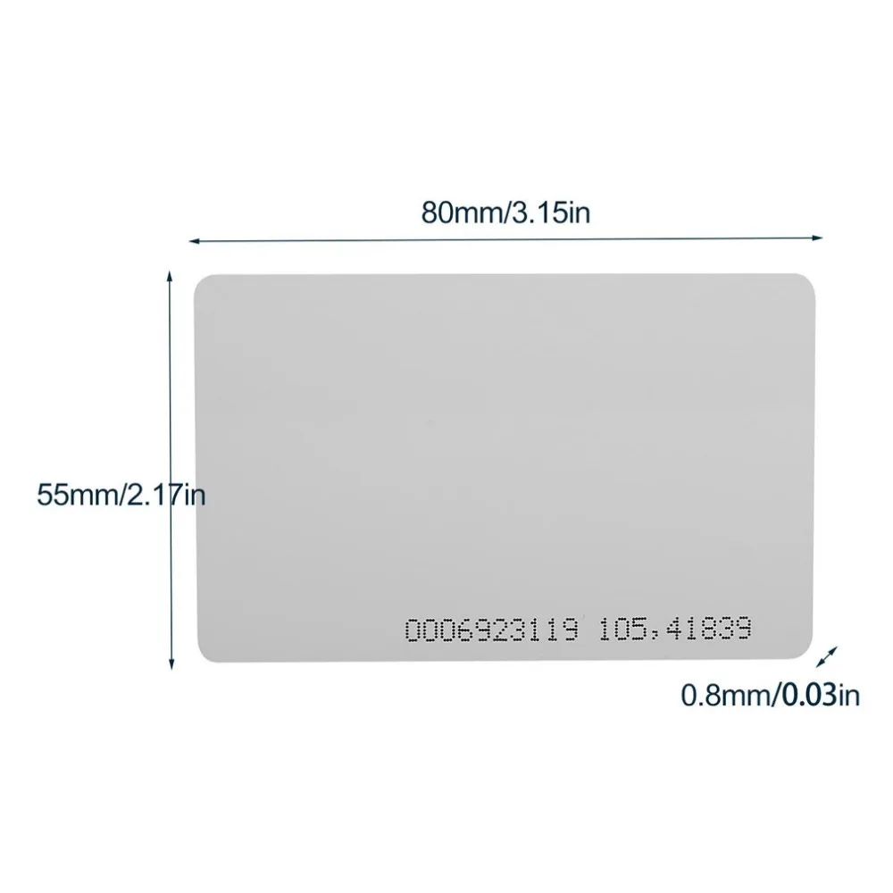 Новые Высокое качество 10 шт. 125 кГц EM4100/TK4100 RFID смарт-карты 0,85 мм тонкие карты для ID и доступа Управление