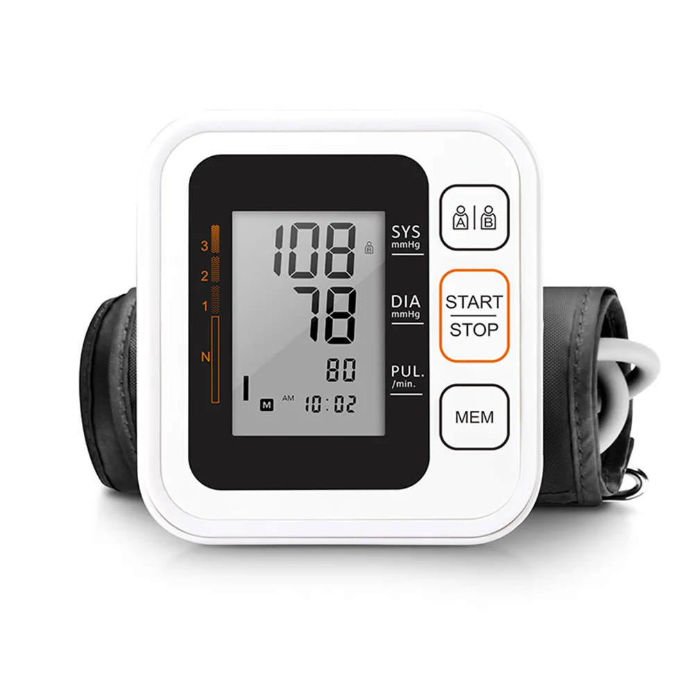

Digital Upper Arm Blood Pressure Monitor Heartbeat Test LCD Display Home Health Pulse Tonometer Health Care Monitor